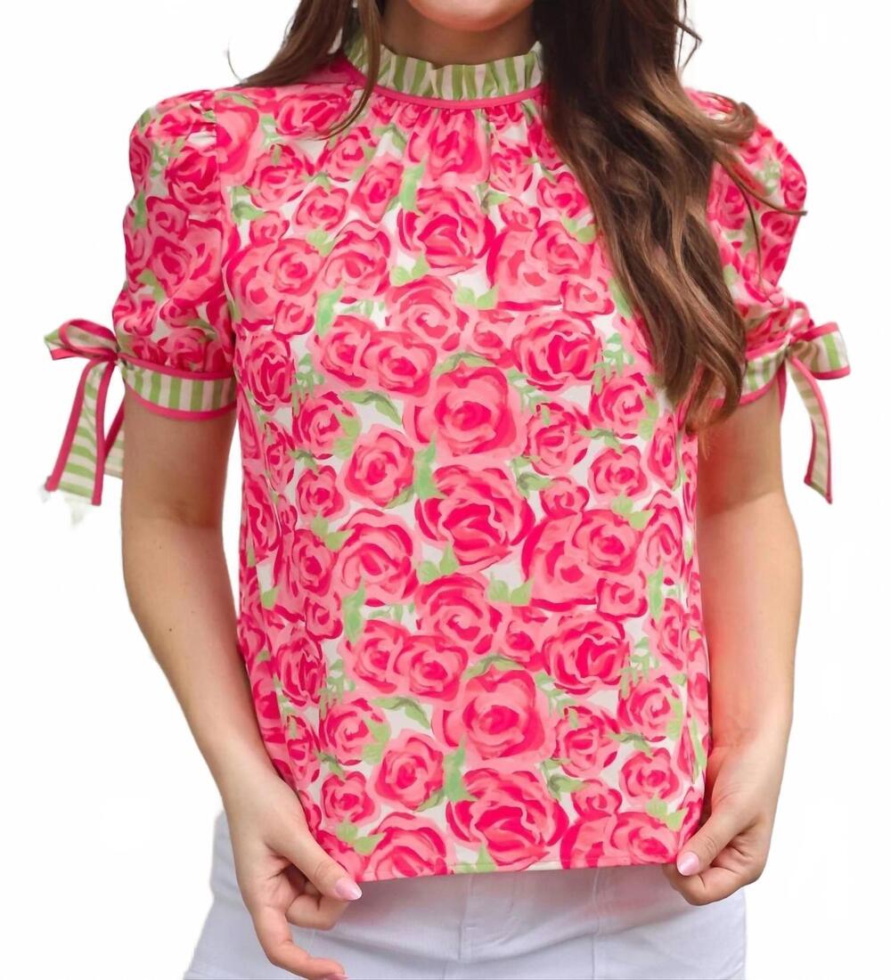 NEW JESS LEA lana top in sweet roses